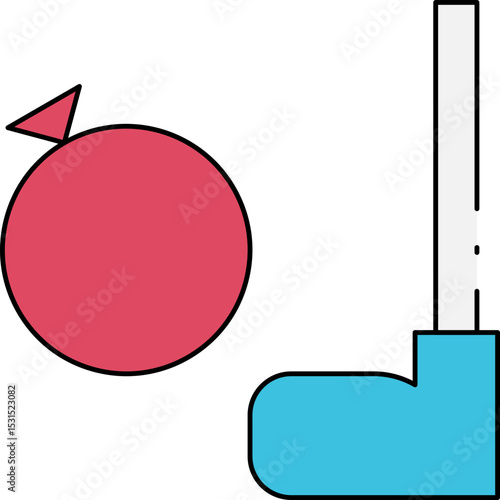 Wallpaper Mural Hockey single icon vector illustration Torontodigital.ca