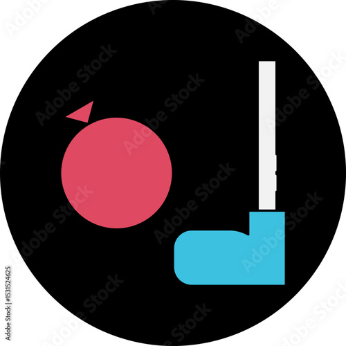 Wallpaper Mural Hockey single icon vector illustration Torontodigital.ca