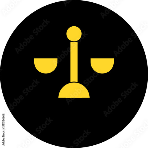 Law associates single icon vector illustration