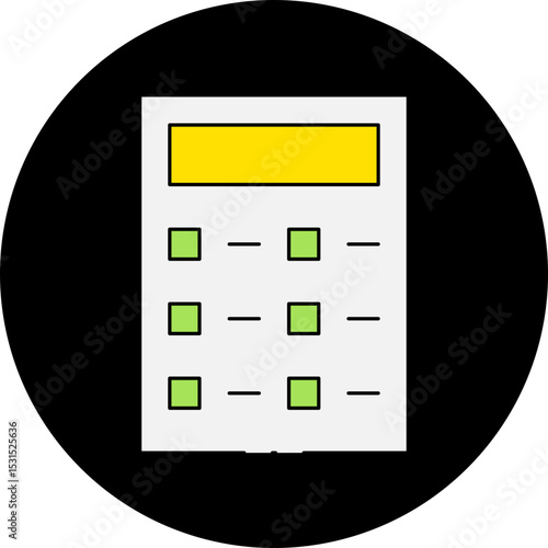 Calculator single icon vector illustration