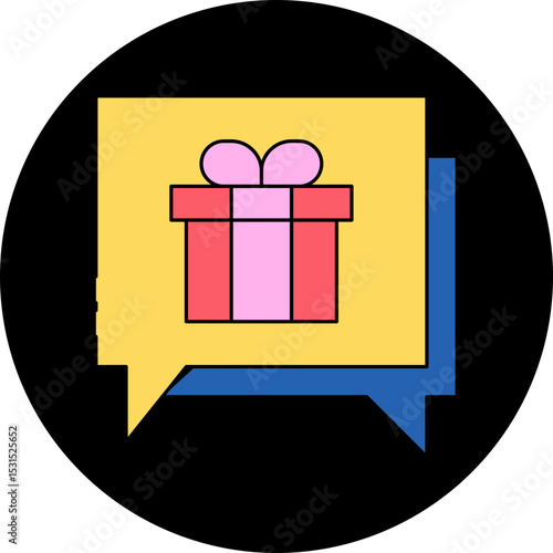 Chat box single icon vector illustration