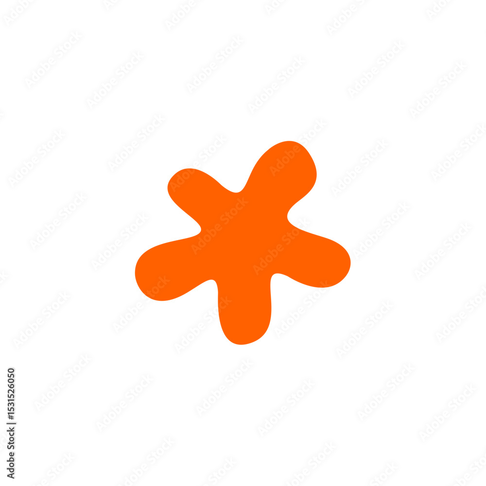 Obraz premium Abstract groovy funky shape elements