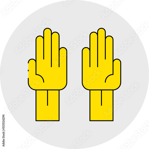 Glovers single icon vector illustration