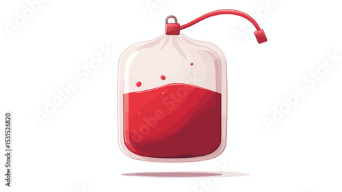 Medical Blood Bag Icon Vector Illustration for Healthcare Professionals