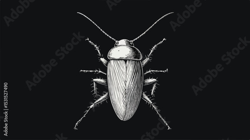 Modern Cockroach Line Icon Vector for Graphic Design Projects