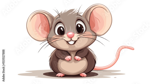 Adorable Cartoon Mouse Vector Illustration for Creative Projects