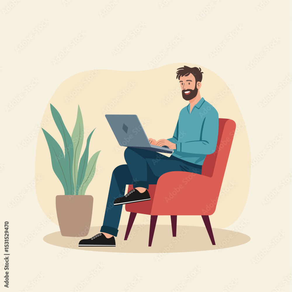 remote work, computer, businessman, laptop, business, person, technology, working, notebook, work, internet, men, handsome, smiling remote work, computer, businessman, laptop, business, person, technology, working, notebook, work, internet, men, handsome, smiling