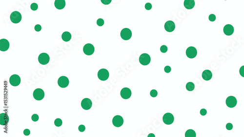 Green and White Polka Dot Seamless Pattern for Designs and Backgrounds