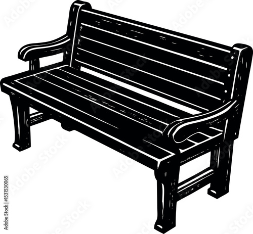 Rustic Hallway Bench Shallotte On White Background