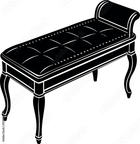 Shoe Bench With Cushion Seat Shallotte On White Background
