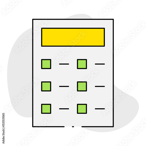 Calculator single icon vector illustration