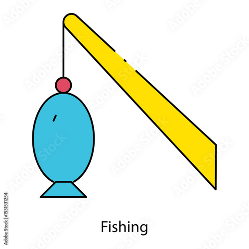 Fishing single icon vector illustration