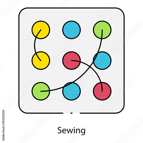 Wallpaper Mural Sewing single icon vector illustration Torontodigital.ca