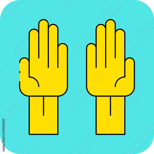 Glovers single icon vector illustration