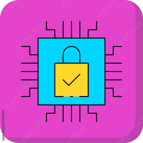 GPU single icon vector illustration