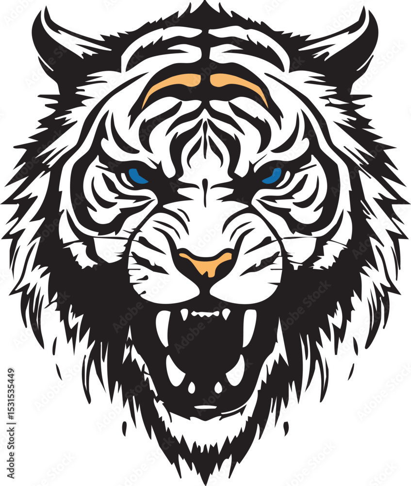 Fototapeta premium tiger roar