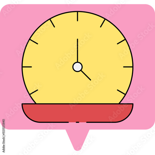 Gold time single icon vector illustration