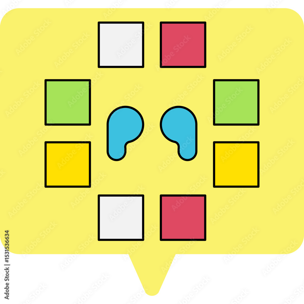 Fototapeta premium Box game single icon vector illustration