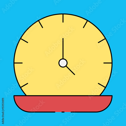 Gold time single icon vector illustration