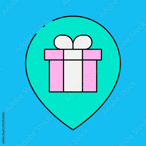 Location single icon vector illustration