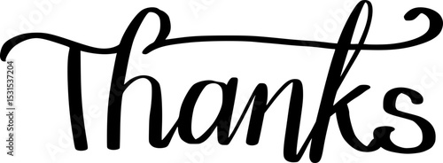 'Thank you' Calligraphy