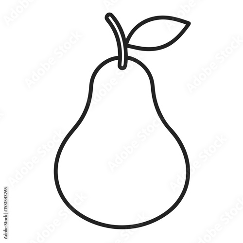 Pear Fruit Vector Illustration