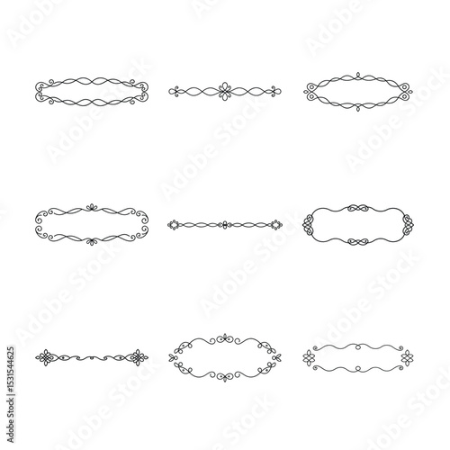 Elegant Decorative Frames and Dividers Collection
