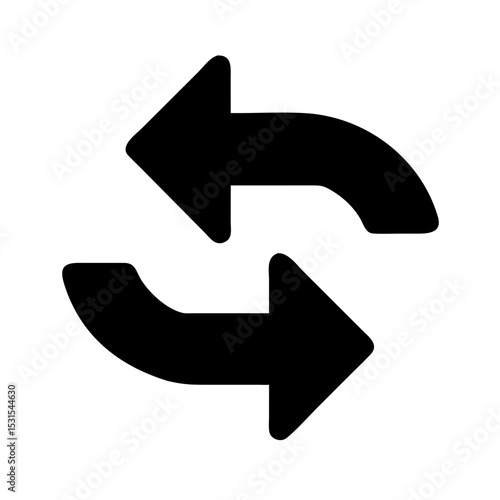 ícone de troca símbolo de substituição em fundo transparente vetor


