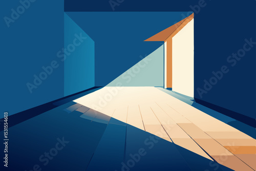 3d render of a modern building