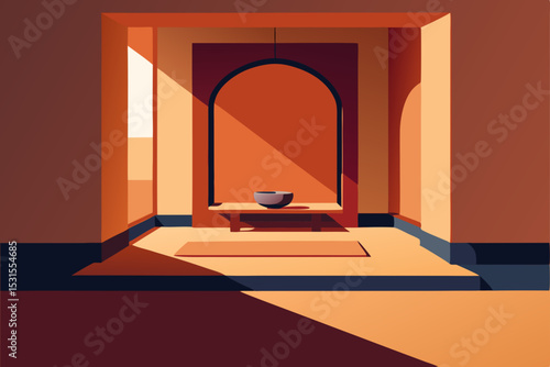 interior of a hotel room