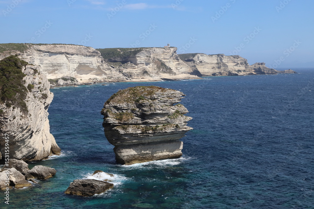 Obraz premium falaise de Bonifacio, Corse