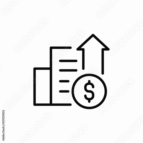 business finances icon sign vector