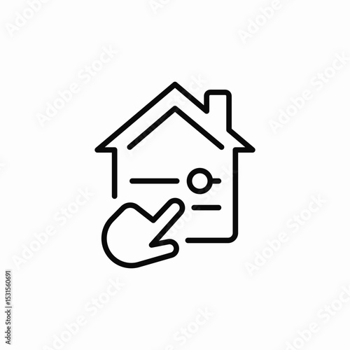 house modify icon sign vector