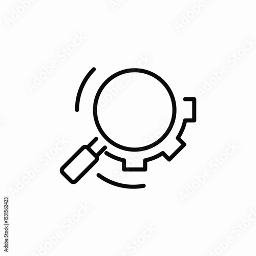 search settings icon sign vector