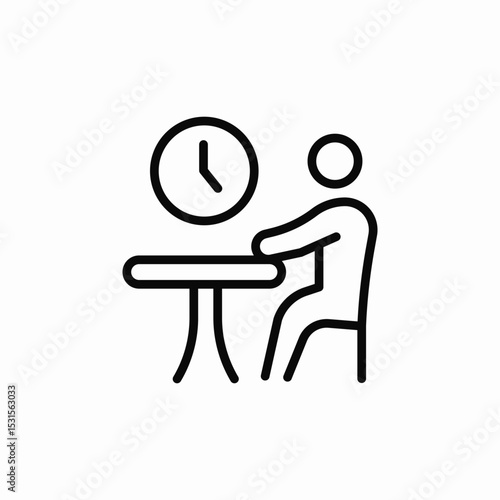 waiting time icon sign vector