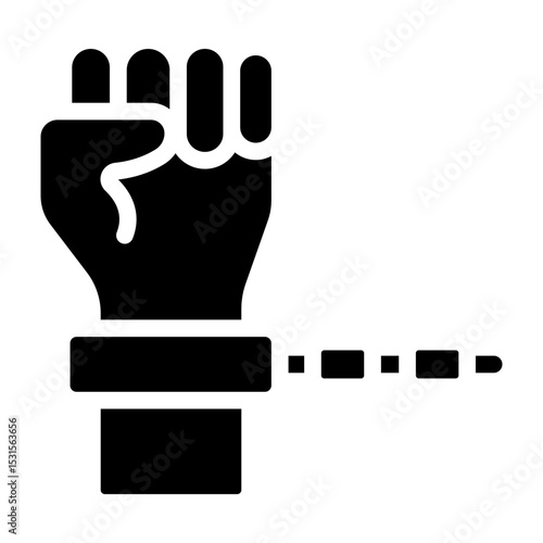 Slave Vector Glyph Icon Design