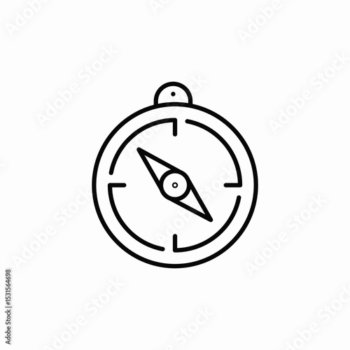 compass tool icon sign vector