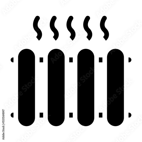Radiator Vector Glyph Icon Design
