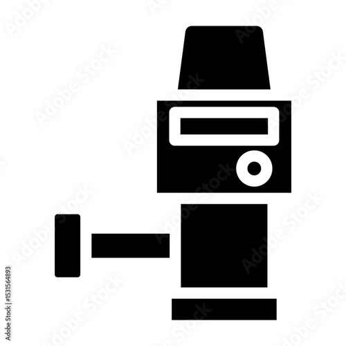 Thermostatic Head Vector Glyph Icon Design