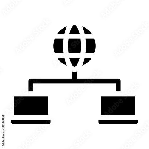 WAN Vector Glyph Icon Design