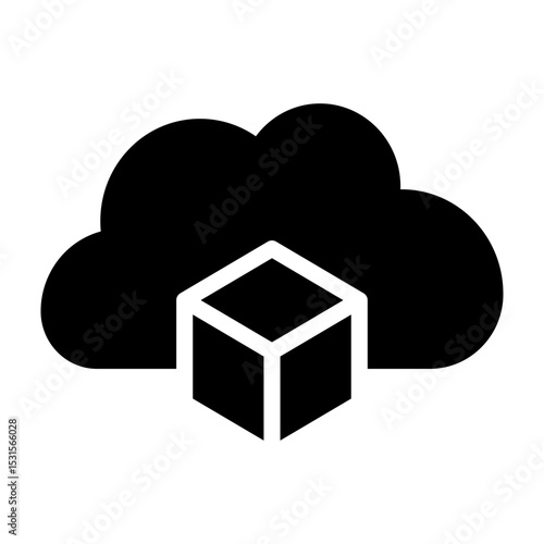Container Vector Glyph Icon Design