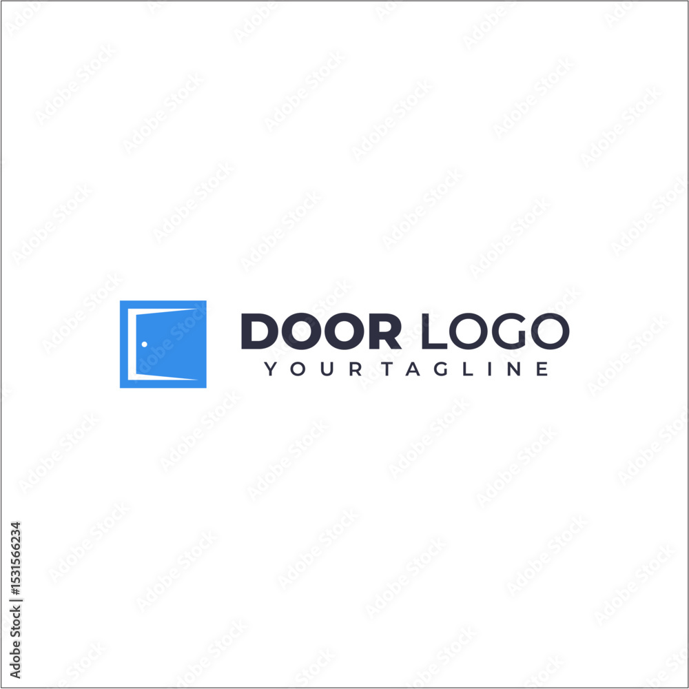 Corporate Door Logo – Modern Business Entryway Icon Design Corporate Door Logo – Modern Business Entryway Icon Design