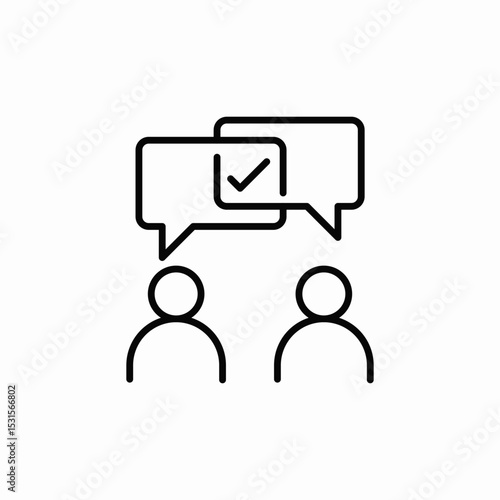 mutual agreement icon sign vector