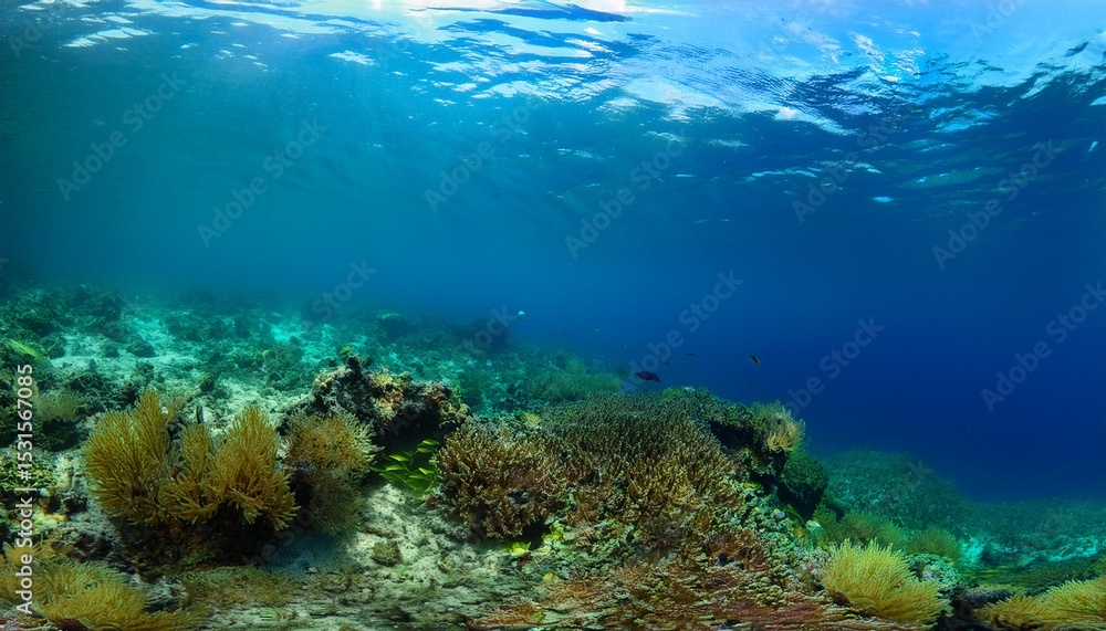 underwater view of the underwater world underwater view of the underwater world