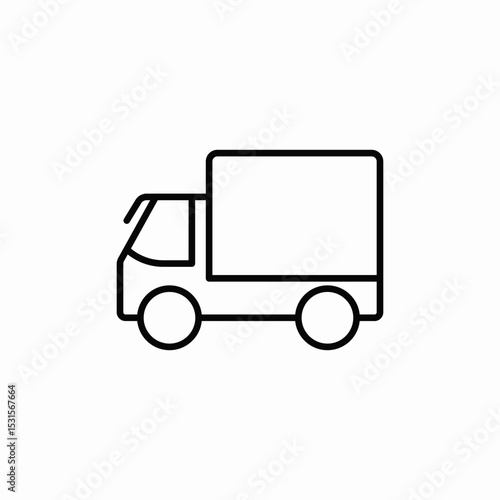 truck service icon sign vector