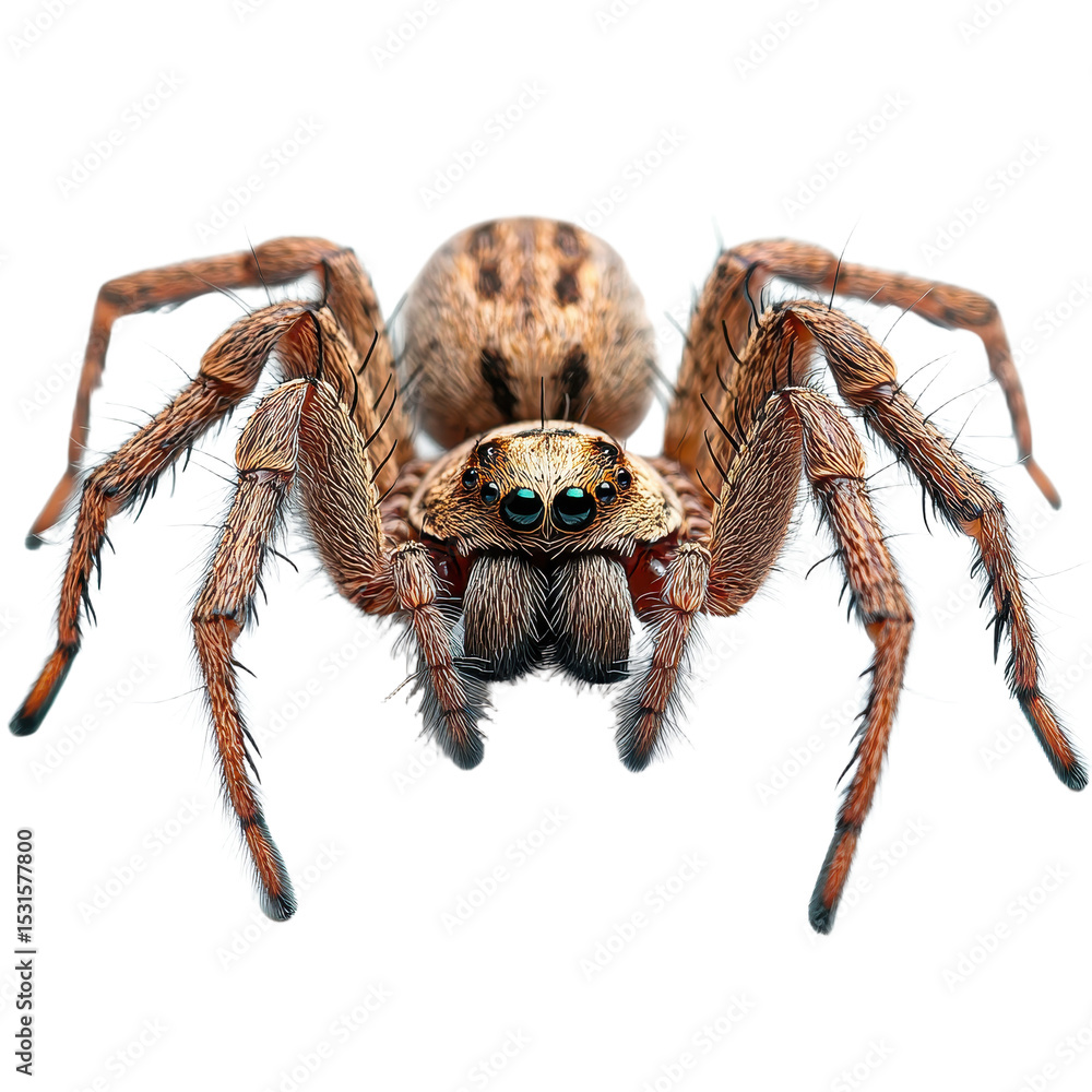 Obraz premium Spider isolated on transparent background.