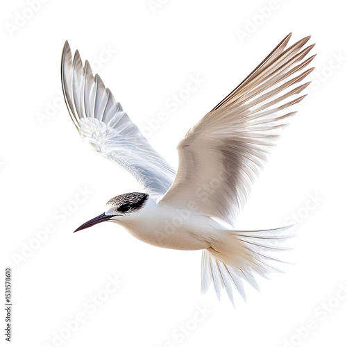Tern isolated on transparent background.