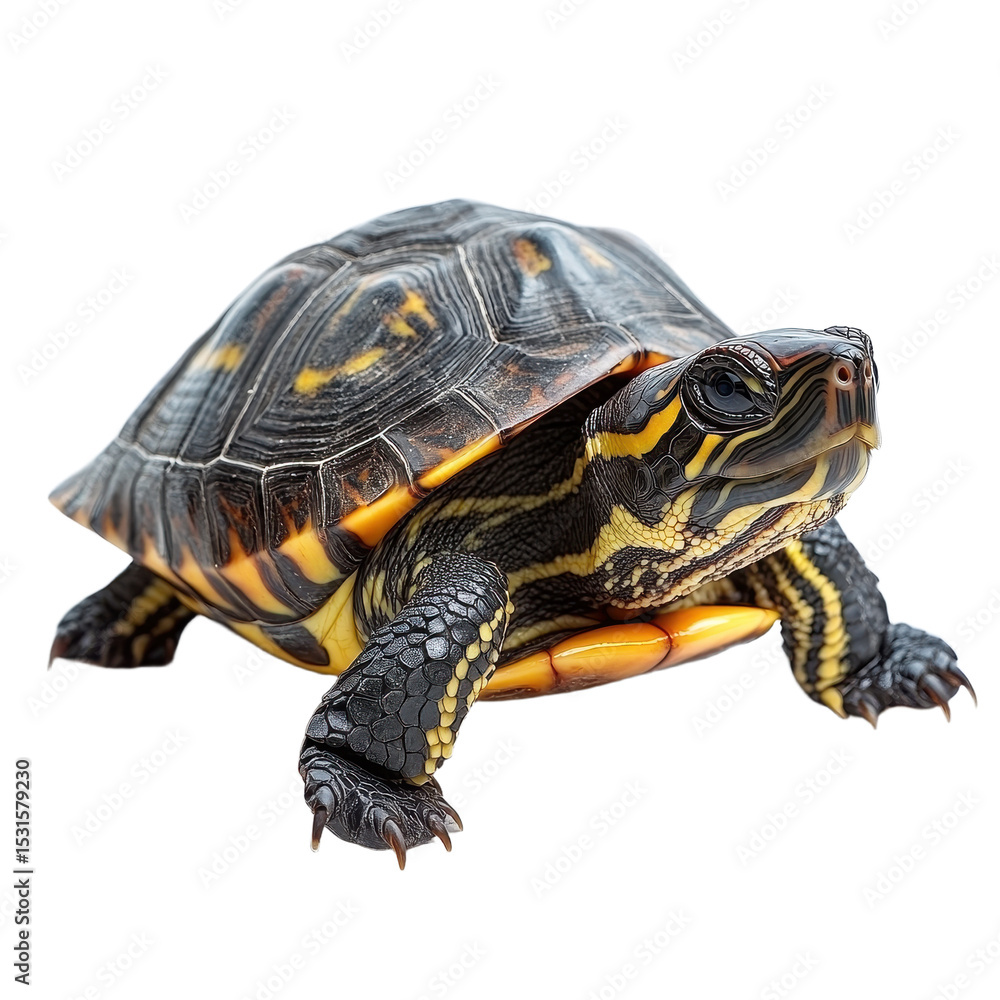 Obraz premium Turtle isolated on transparent background.