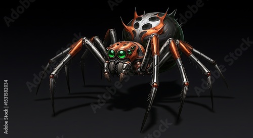 Wallpaper Mural Mechanical arachnids metallic menace looms ominously Torontodigital.ca