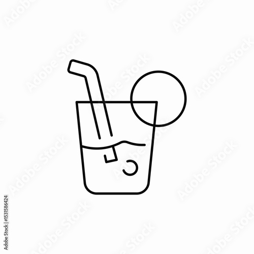 cold drink icon sign vector